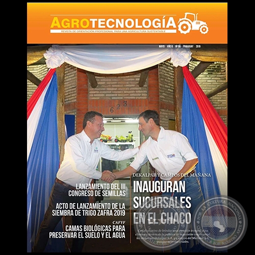 AGROTECNOLOGA  REVISTA DIGITAL - MAYO - AO 8 - NMERO 96 - AO 2019 - PARAGUAY
